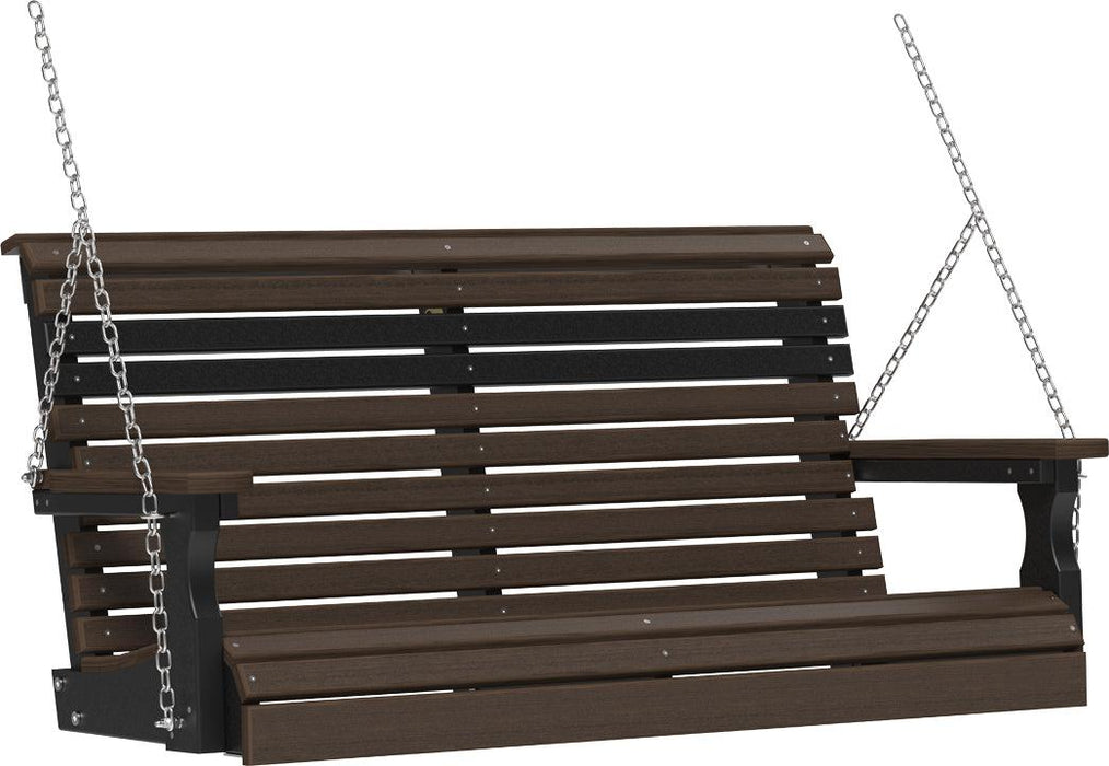 LuxCraft Rollback 4ft. Recycled Plastic Porch Swing