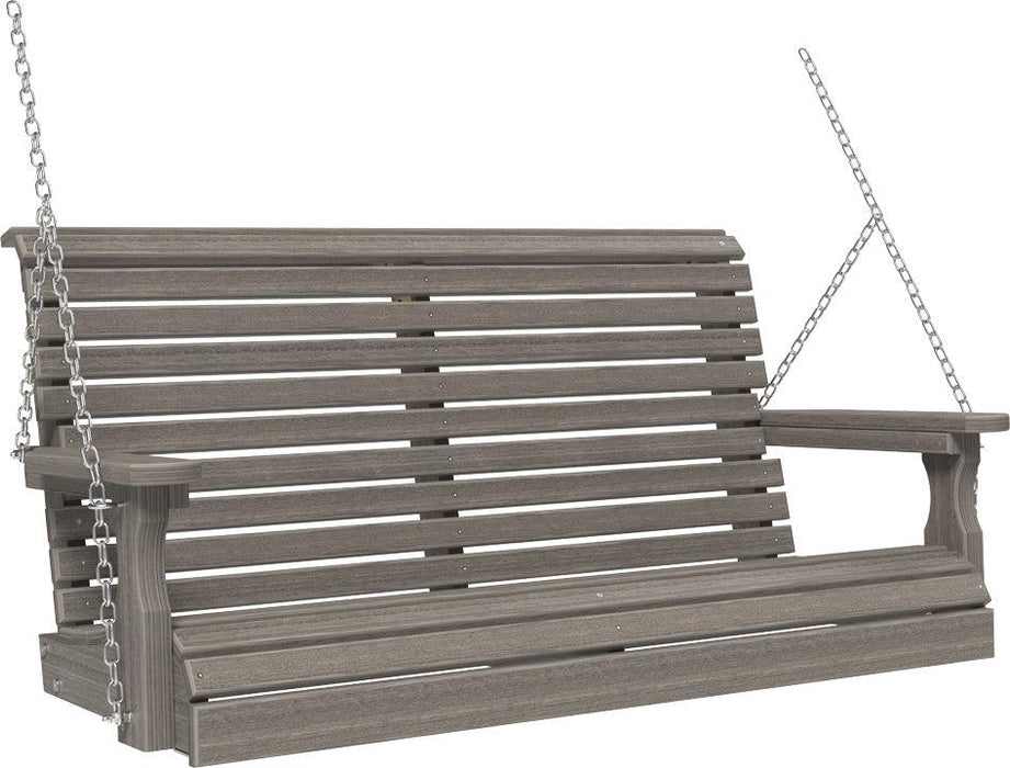 LuxCraft Rollback 4ft. Recycled Plastic Porch Swing