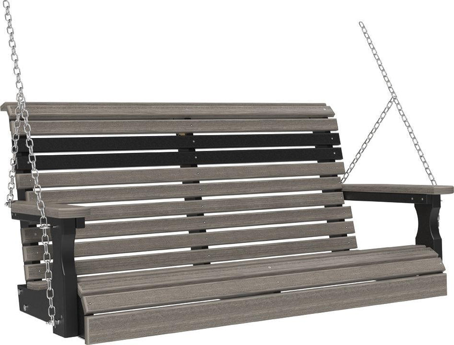LuxCraft Rollback 4ft. Recycled Plastic Porch Swing