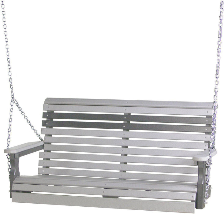 LuxCraft Rollback 4ft. Recycled Plastic Porch Swing