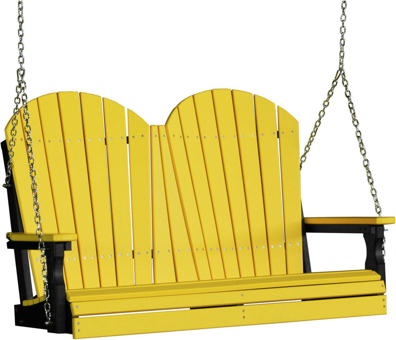 LuxCraft Adirondack 4ft. Recycled Plastic Porch Swing