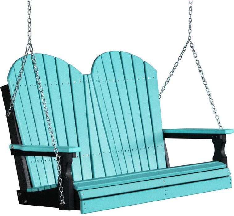 LuxCraft Adirondack 4ft. Recycled Plastic Porch Swing