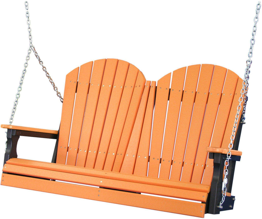 LuxCraft Adirondack 4ft. Recycled Plastic Porch Swing