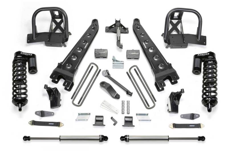 Fabtech K2158DL - 11-13 Ford F450/550 4WD 10 Lug 6in Rad Arm Sys w/Dlss 4.0 C/O& Rr Dlss