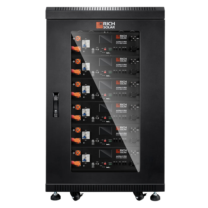 Rich Solar ALPHA 5 PRO | 51.2V 100Ah LiFePO4 Battery | Premium 48V Server Rack Lithium Battery for Residential, Commercial, RVs, Off-Grid | 7,000 Lifetime Cycles | 10 Year Warranty | UL1973, UL9540A Certified