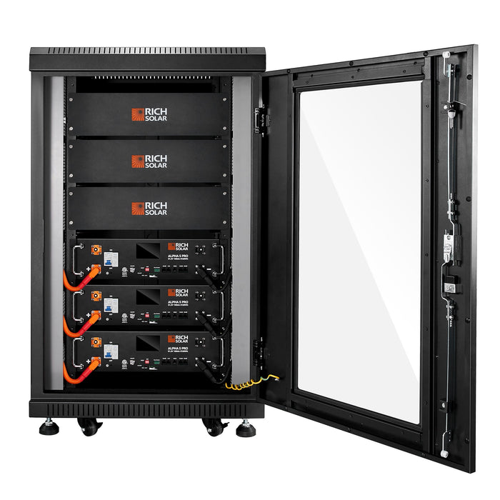 Rich Solar ALPHA 5 PRO | 51.2V 100Ah LiFePO4 Battery | Premium 48V Server Rack Lithium Battery for Residential, Commercial, RVs, Off-Grid | 7,000 Lifetime Cycles | 10 Year Warranty | UL1973, UL9540A Certified