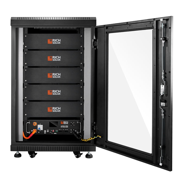Rich Solar ALPHA 5 PRO | 51.2V 100Ah LiFePO4 Battery | Premium 48V Server Rack Lithium Battery for Residential, Commercial, RVs, Off-Grid | 7,000 Lifetime Cycles | 10 Year Warranty | UL1973, UL9540A Certified