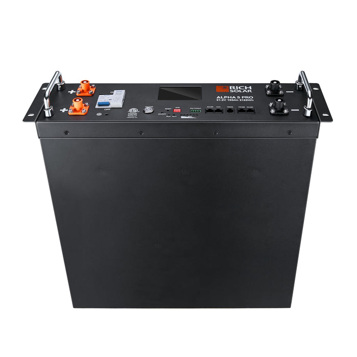 Rich Solar ALPHA 5 48V 100Ah LiFePO4 Rack Battery (4.8kWh), Preorder