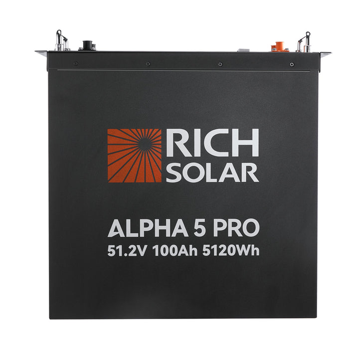 Rich Solar ALPHA 5 48V 100Ah LiFePO4 Rack Battery (4.8kWh), Preorder