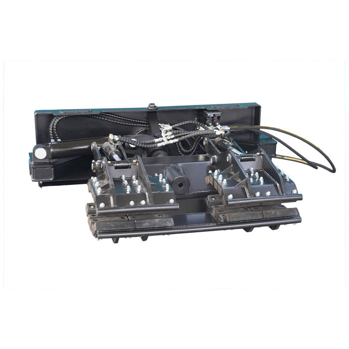 Skid Steer Heavy Duty Hydraulic Pole Setter Grapple Rock