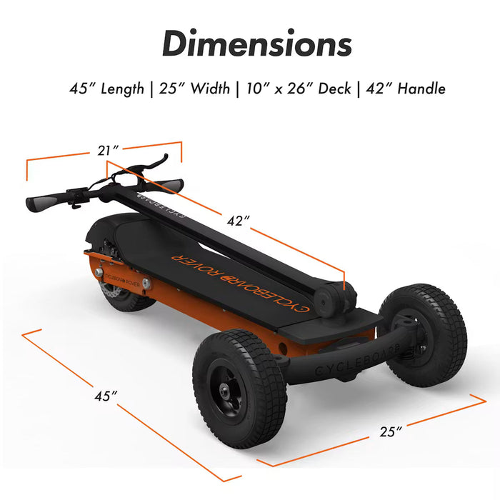 Cycleboard Rover — Recreational Off-Road Use Only