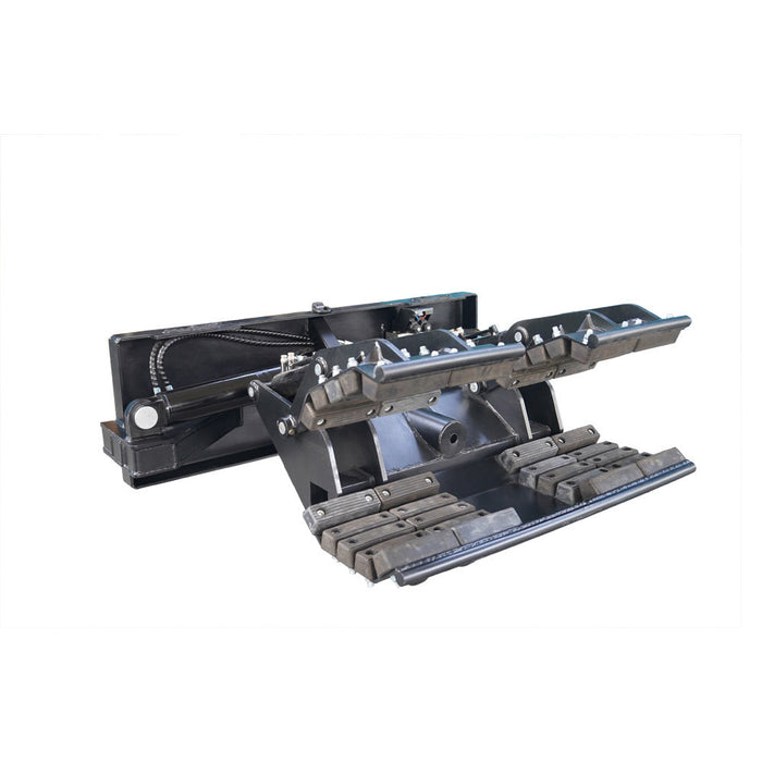 Skid Steer Heavy Duty Hydraulic Pole Setter Grapple Rock