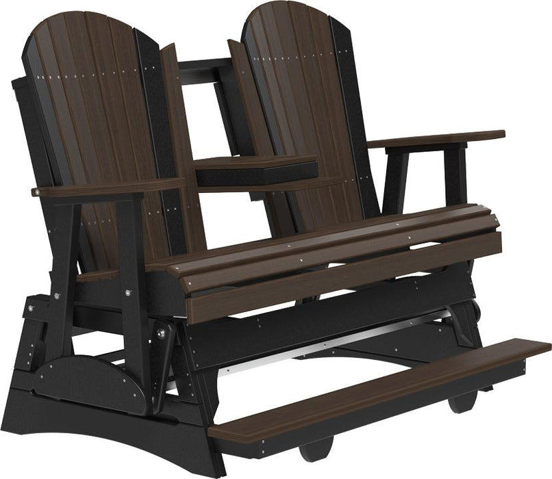 LuxCraft Counter Height Recycled Plastic 5' Adirondack Balcony Glider