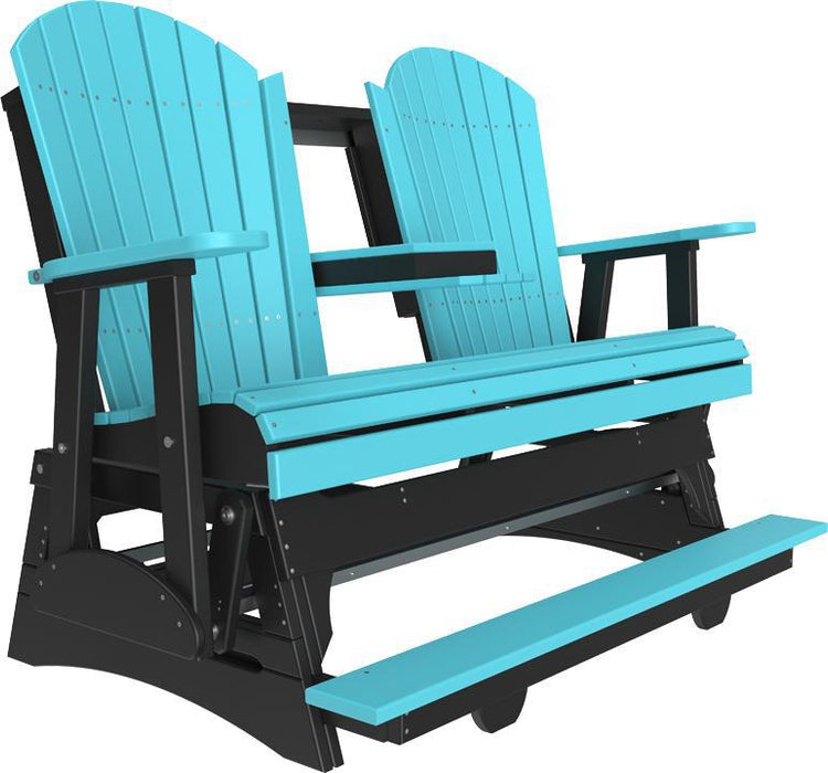 LuxCraft Counter Height Recycled Plastic 5' Adirondack Balcony Glider