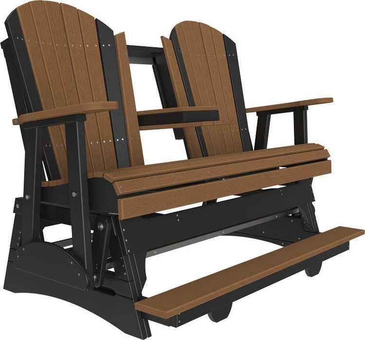 LuxCraft Counter Height Recycled Plastic 5' Adirondack Balcony Glider