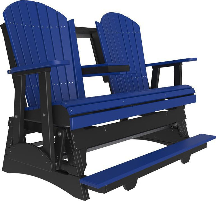 LuxCraft Counter Height Recycled Plastic 5' Adirondack Balcony Glider