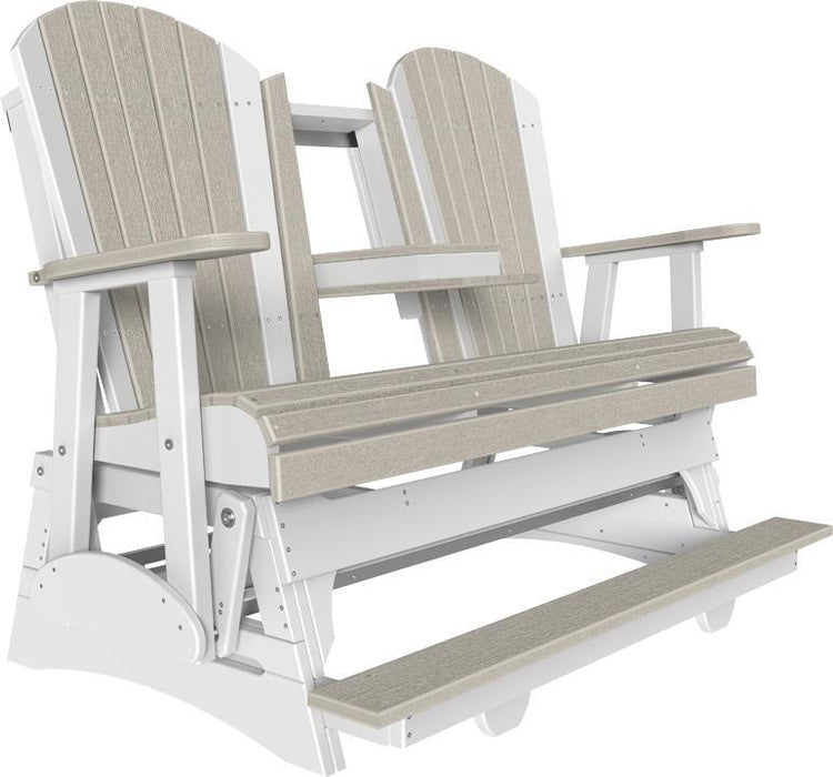 LuxCraft Counter Height Recycled Plastic 5' Adirondack Balcony Glider