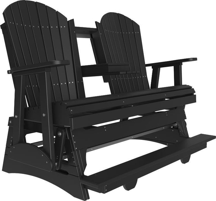 LuxCraft Counter Height Recycled Plastic 5' Adirondack Balcony Glider
