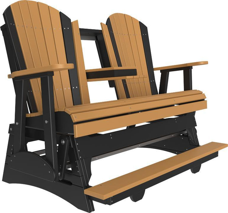 LuxCraft Counter Height Recycled Plastic 5' Adirondack Balcony Glider