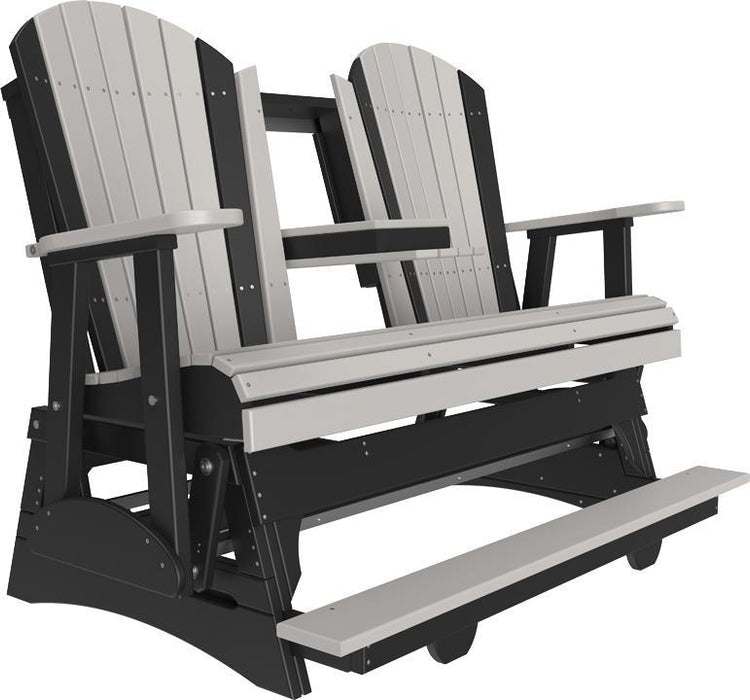 LuxCraft Counter Height Recycled Plastic 5' Adirondack Balcony Glider