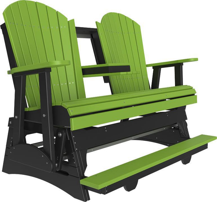 LuxCraft Counter Height Recycled Plastic 5' Adirondack Balcony Glider