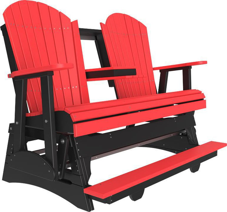 LuxCraft Counter Height Recycled Plastic 5' Adirondack Balcony Glider