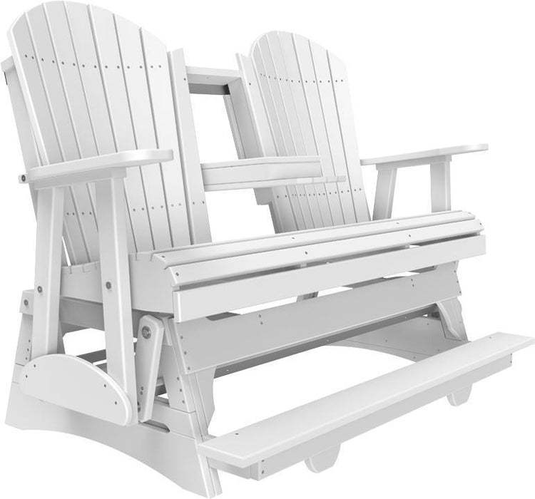 LuxCraft Counter Height Recycled Plastic 5' Adirondack Balcony Glider