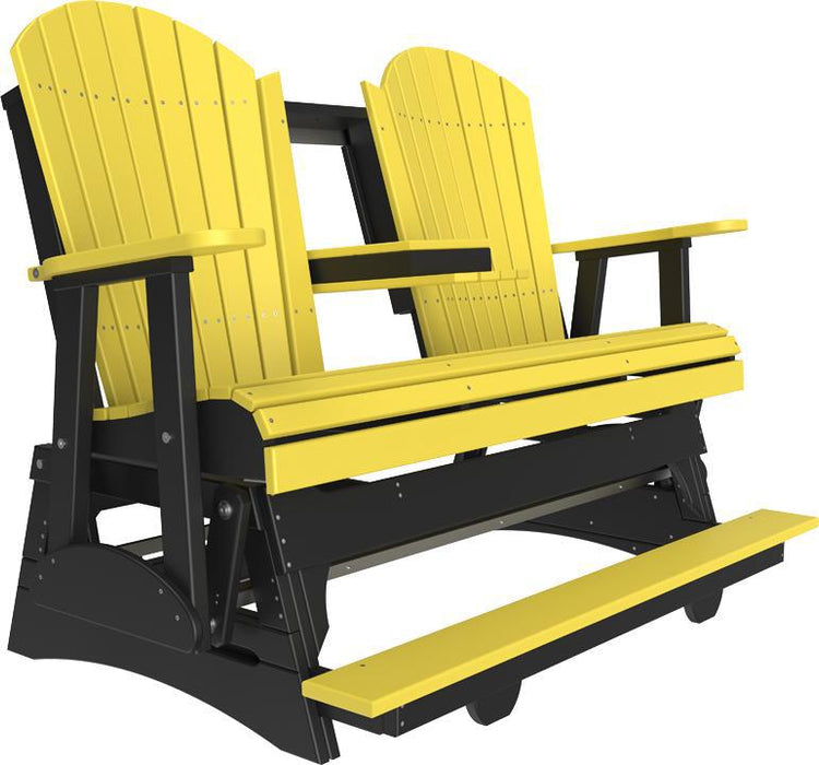 LuxCraft Counter Height Recycled Plastic 5' Adirondack Balcony Glider