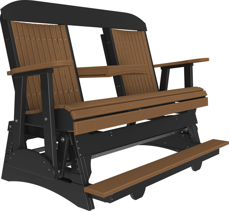 LuxCraft Counter Height Recycled Plastic 5' Classic Balcony Glider