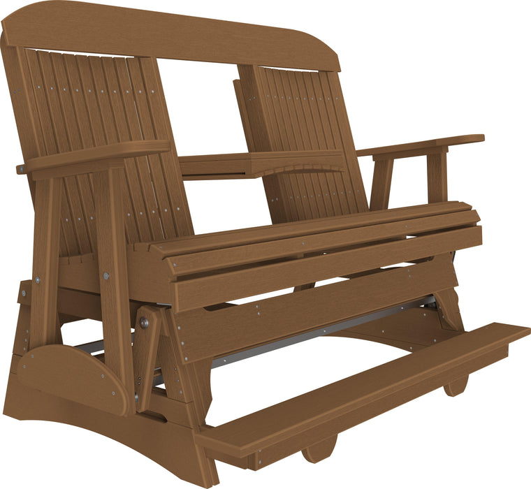 LuxCraft Counter Height Recycled Plastic 5' Classic Balcony Glider