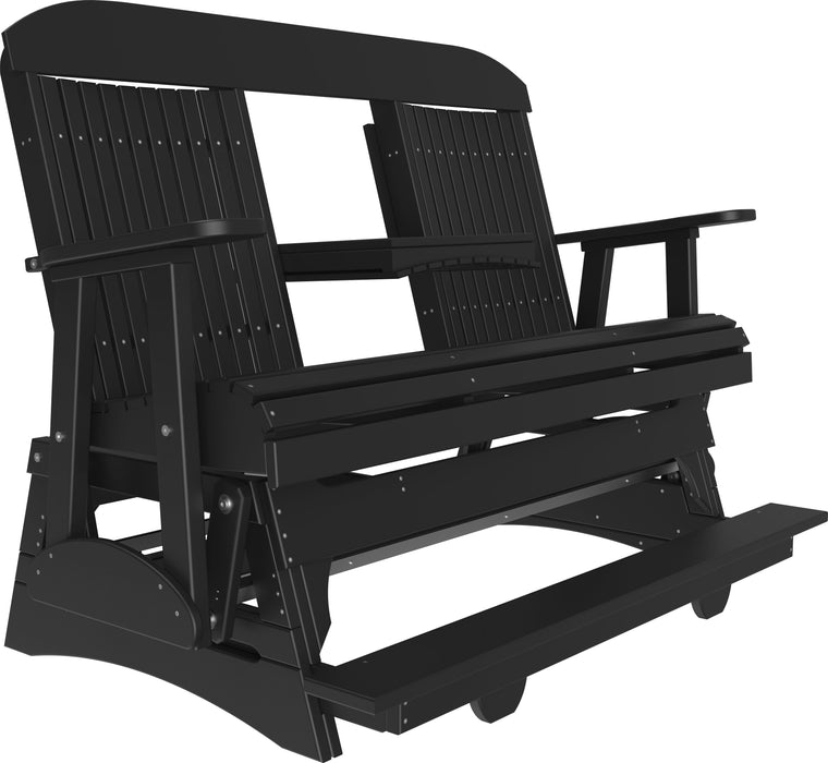 LuxCraft Counter Height Recycled Plastic 5' Classic Balcony Glider