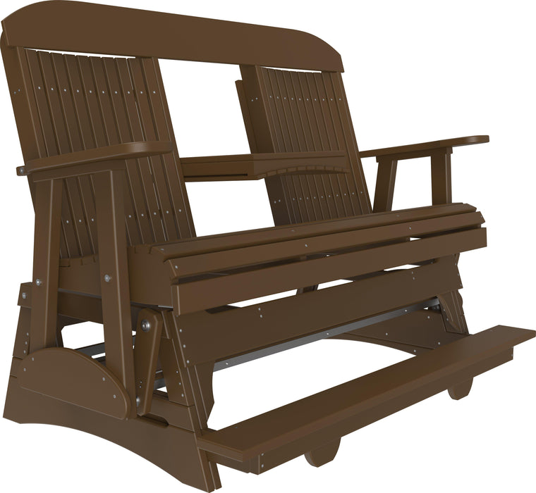 LuxCraft Counter Height Recycled Plastic 5' Classic Balcony Glider