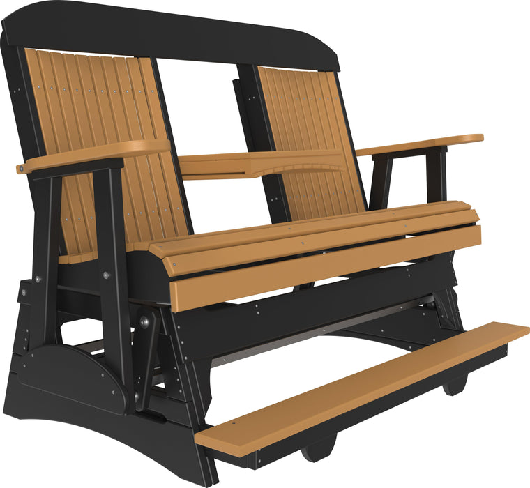 LuxCraft Counter Height Recycled Plastic 5' Classic Balcony Glider