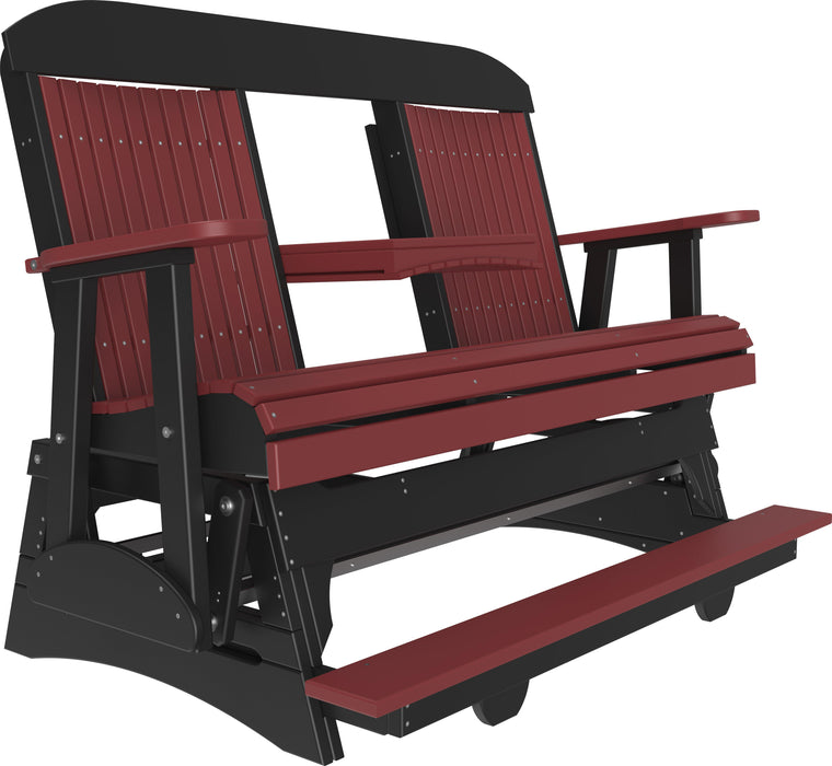 LuxCraft Counter Height Recycled Plastic 5' Classic Balcony Glider