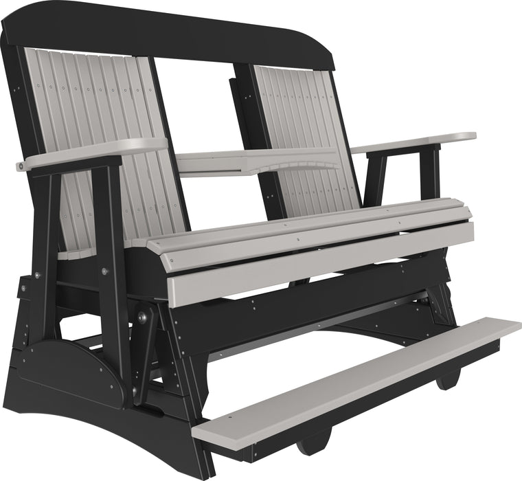 LuxCraft Counter Height Recycled Plastic 5' Classic Balcony Glider