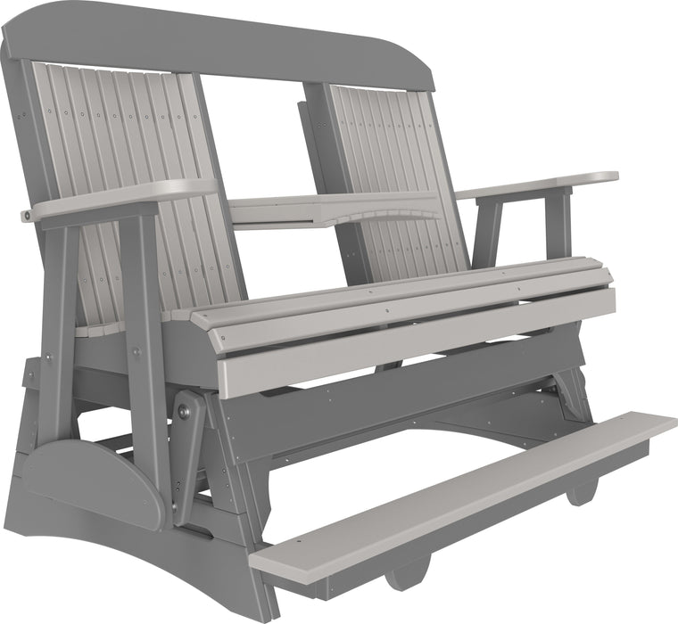 LuxCraft Counter Height Recycled Plastic 5' Classic Balcony Glider