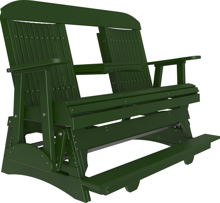 LuxCraft Counter Height Recycled Plastic 5' Classic Balcony Glider