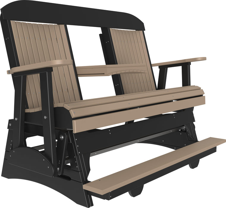 LuxCraft Counter Height Recycled Plastic 5' Classic Balcony Glider