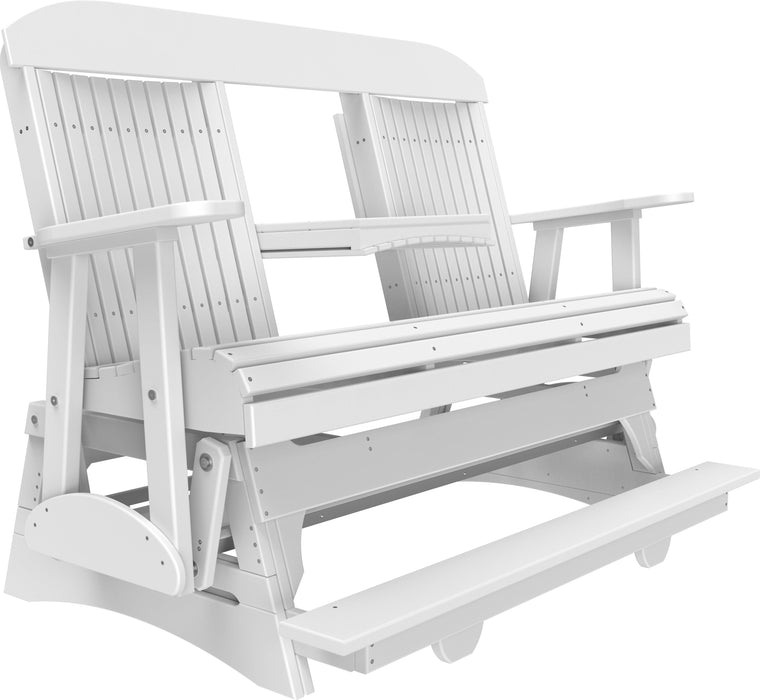 LuxCraft Counter Height Recycled Plastic 5' Classic Balcony Glider
