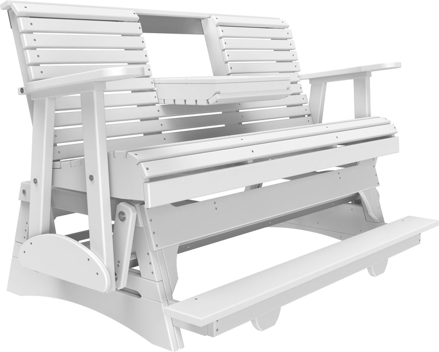 LuxCraft Counter Height Recycled Plastic 5' Plain Balcony Glider