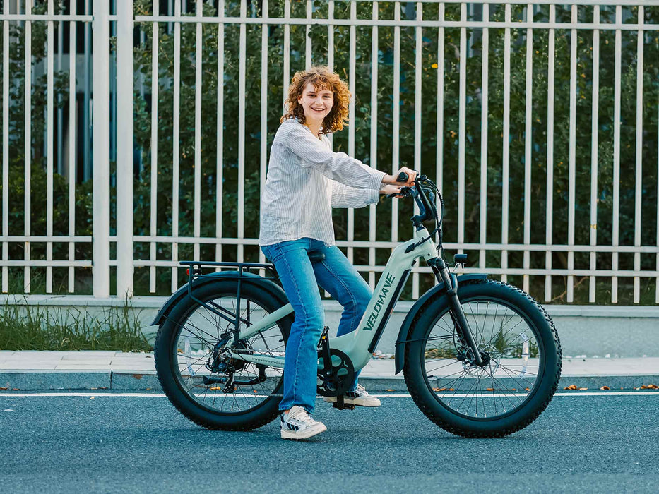 Velowave Ranger Step-Thru 3.0 Torque Sensor Electric Bike, 750W Motor, 48V Battery, 28 MPH