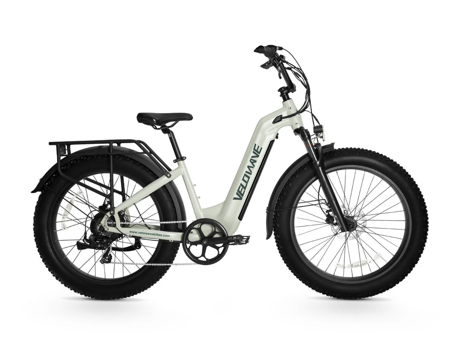 Velowave Ranger Step-Thru 2.0 Electric Bike – 750W Motor, 48V 15Ah Battery, 26×4.0 Tires