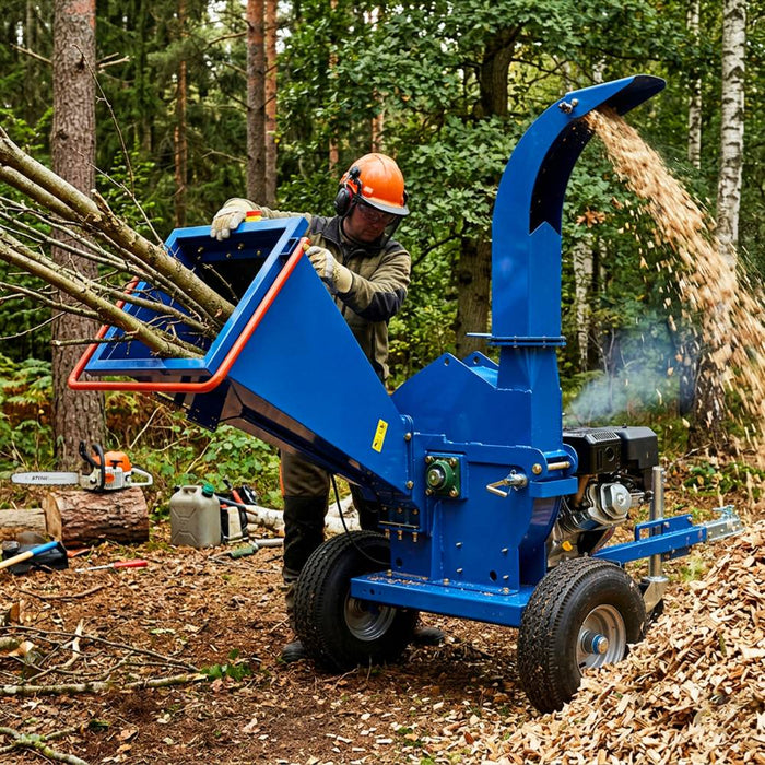 5" 15 HP 420cc Gas Powered Wood Chipper