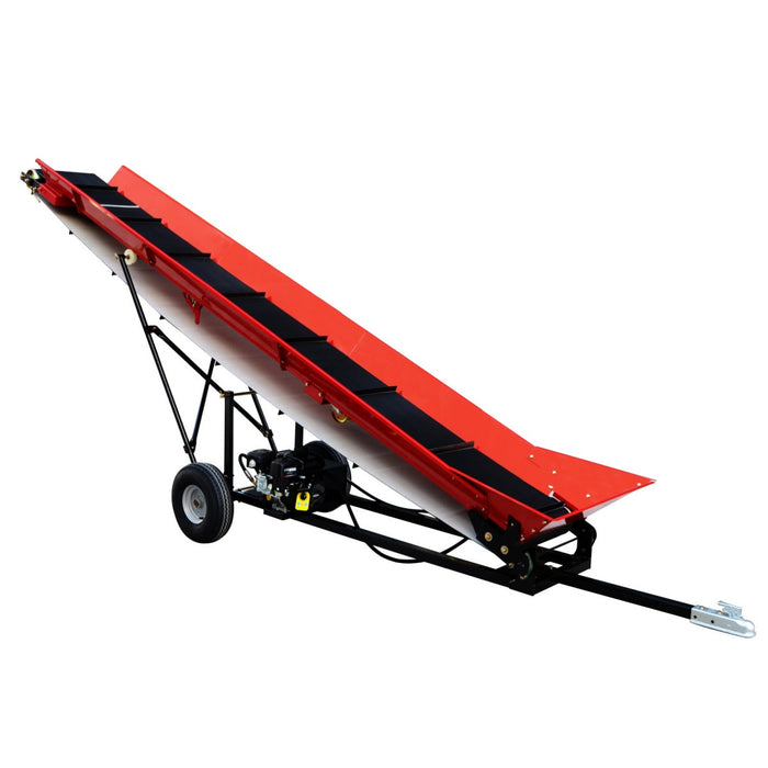 6.5HP Firewood Conveyor Max. 9.8ft Lift Height with B&S Engine and 19.5" PVC Belt