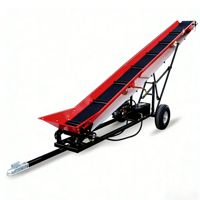 6.5HP Firewood Conveyor Max. 9.8ft Lift Height with B&S Engine and 12" PVC Belt