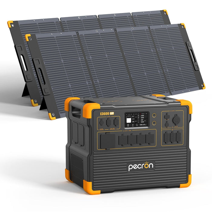 PECRON E3600LFP Solar Generator Kit 3600W 3072Wh (Pre-OIrder: ETA Mid October)