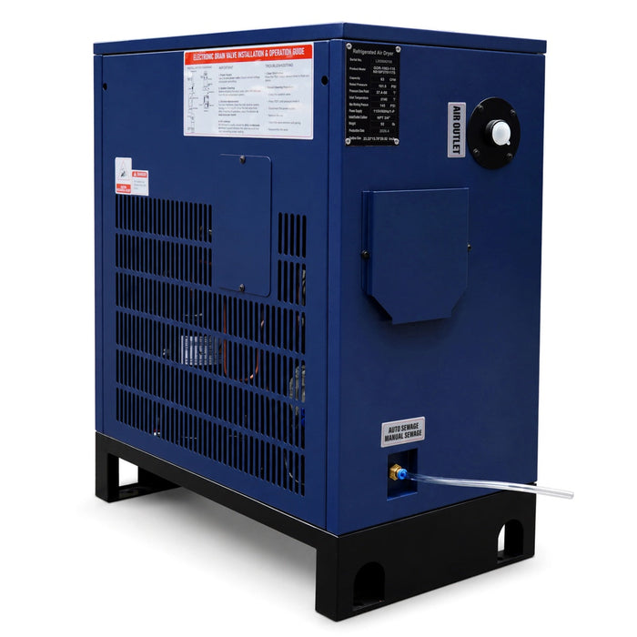 63CFM Refrigerated Air Dryer for 10HP & 15HP Compressors
