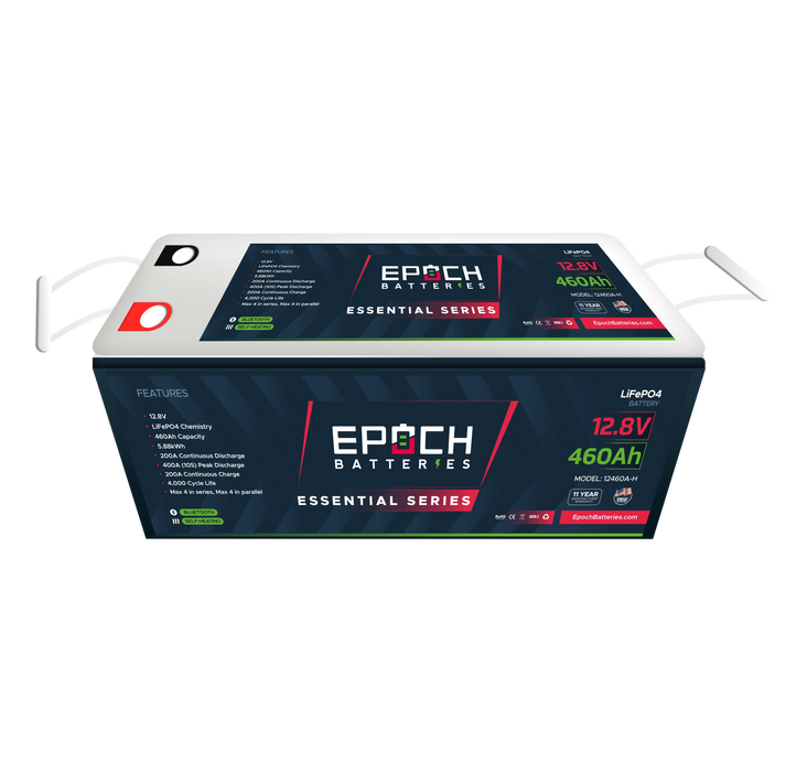 Epoch Batteries 12V 460Ah | Heated & Bluetooth | LiFePO4 Battery - Epoch Essentials