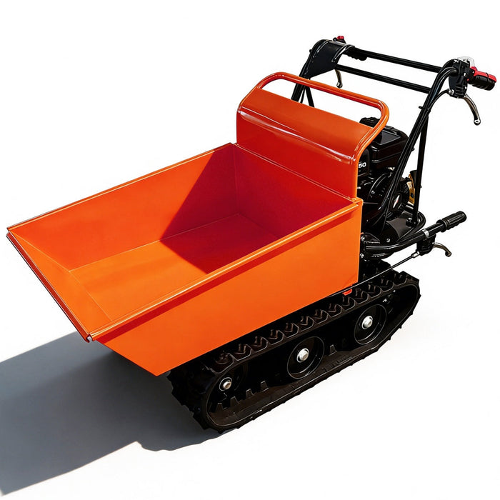 660lbs Capacity 6.5HP Gas Powered Track Barrow