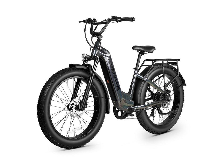 Velowave Ranger Step-Thru 3.0 Torque Sensor Electric Bike, 750W Motor, 48V Battery, 28 MPH
